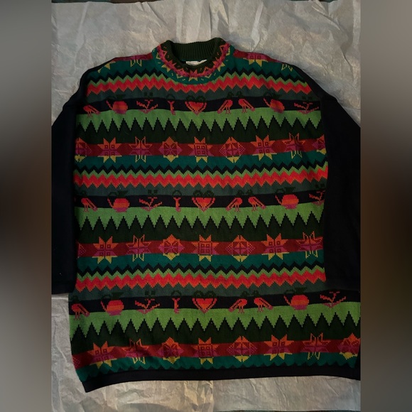 United Colors Of Benetton Other - Vintage United colors of Benetton holiday sweater size Medium